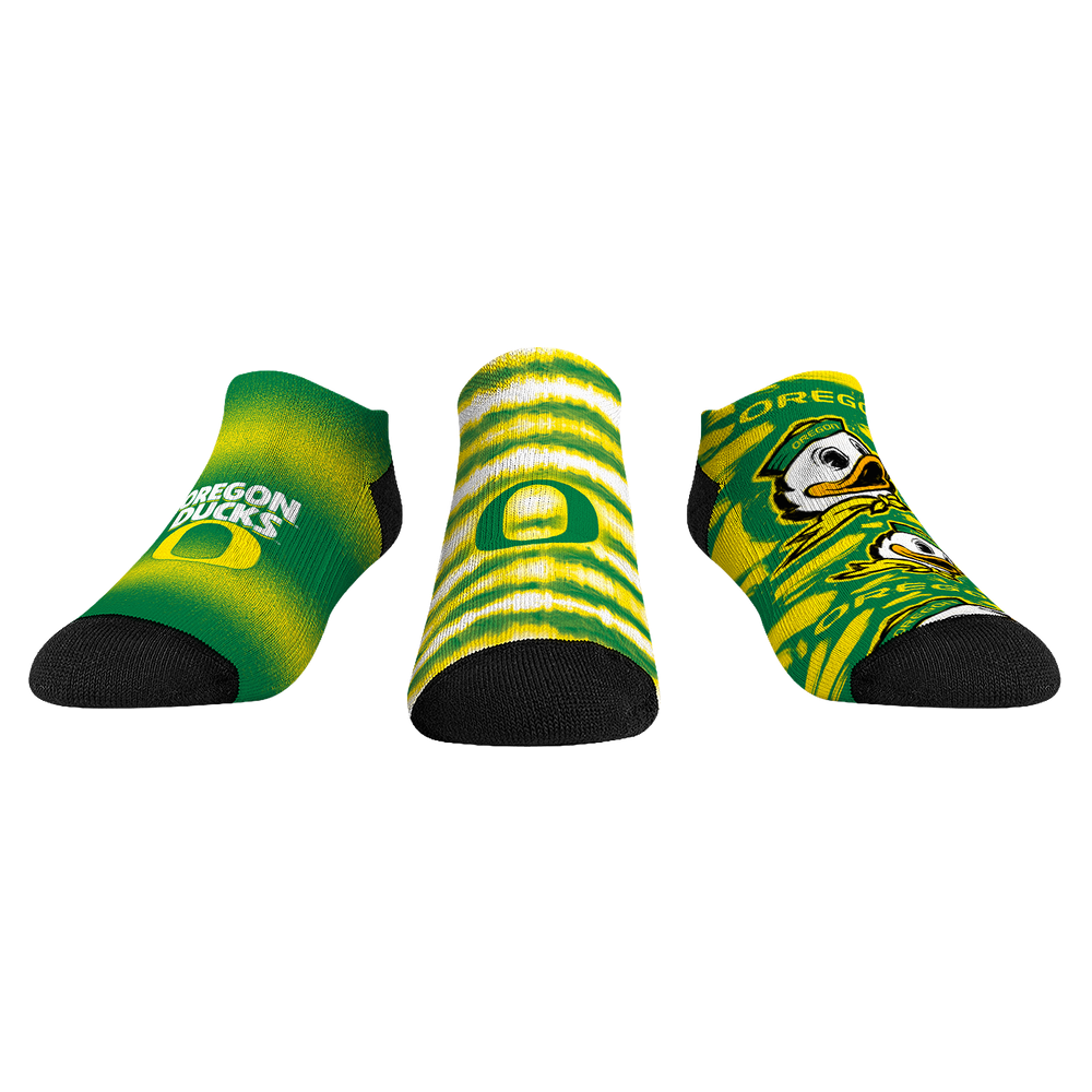 Oregon Ducks - Low Cut  - Make Some Noise (3-Pack) | Rock 'Em Socks 1