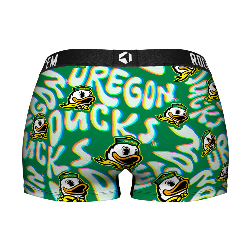 Women's Boy Shorts - Oregon Ducks - Twisted Wordmark | Rock 'Em Socks 2