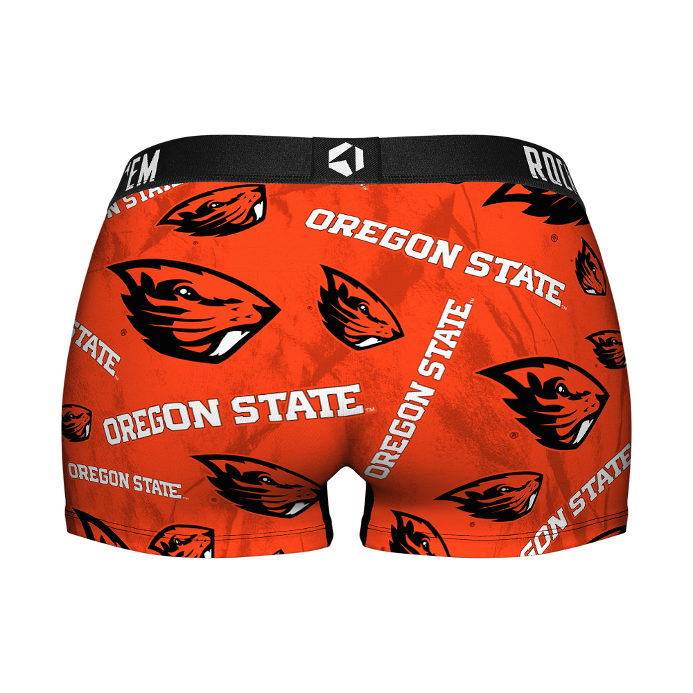 Women's Boy Shorts - Oregon State Beavers  - Logo All-Over | Rock 'Em Socks 2