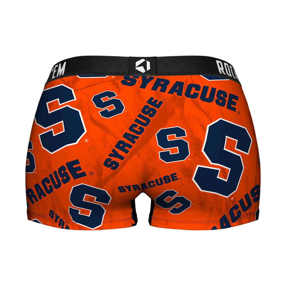 Women's Boy Shorts - Syracuse Orange - Logo All-Over | Rock 'Em Socks 2