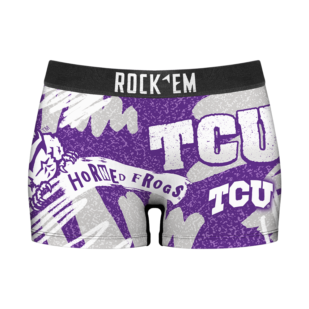 Women's Boy Shorts - TCU Horned Frogs - Team Blast | Rock 'Em Socks
