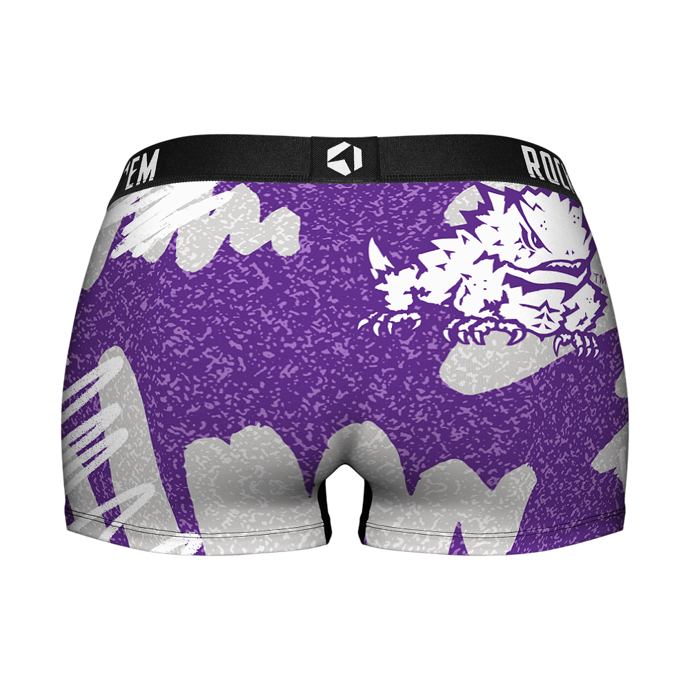 Women's Boy Shorts - TCU Horned Frogs - Team Blast | Rock 'Em Socks