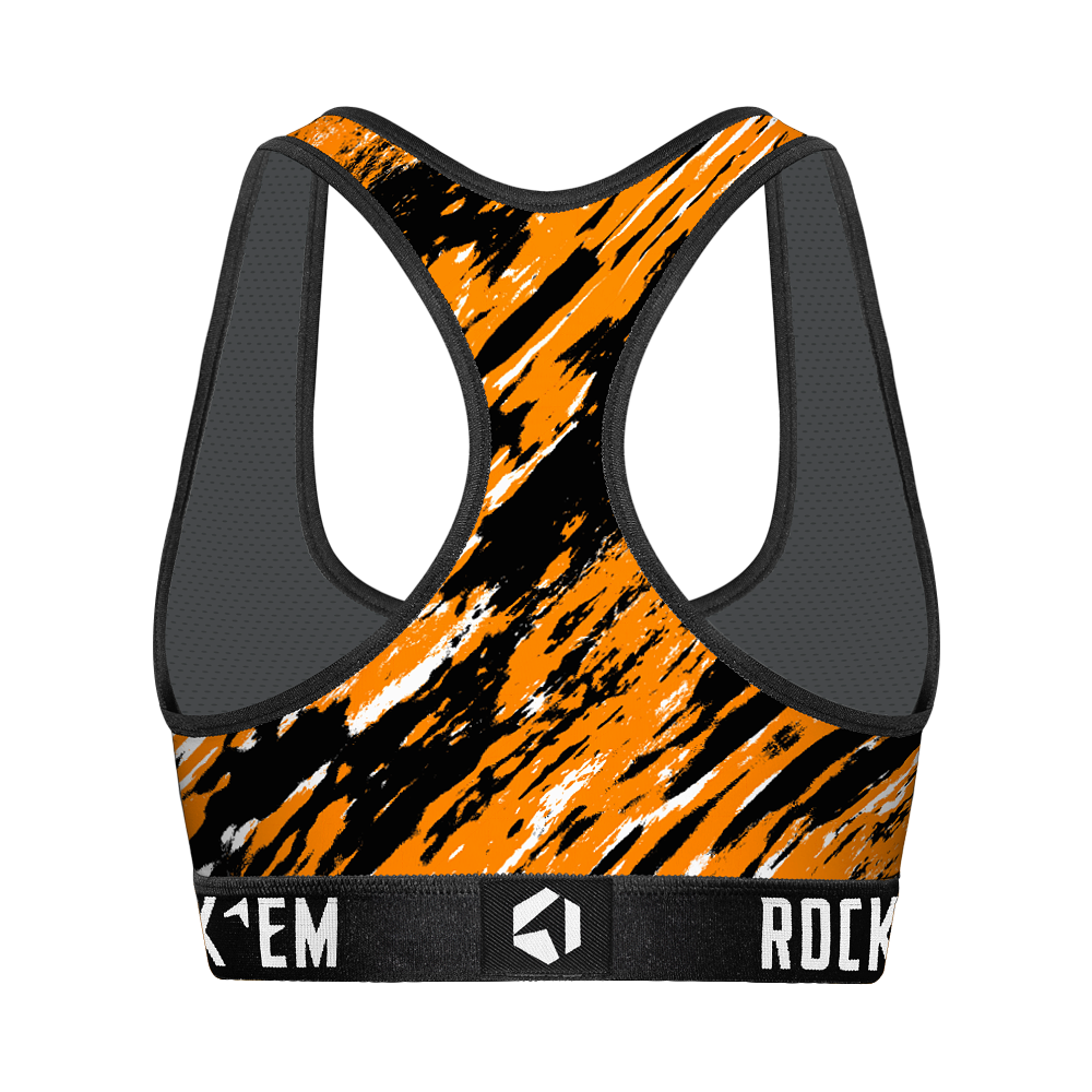 Women's Sports Bra - Tennessee Volunteers - Retro Paint | Rock 'Em Socks 2