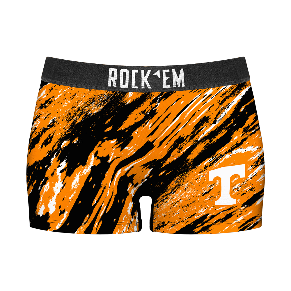 Women's Boy Shorts - Tennessee Volunteers - Retro Paint | Rock 'Em Socks 1