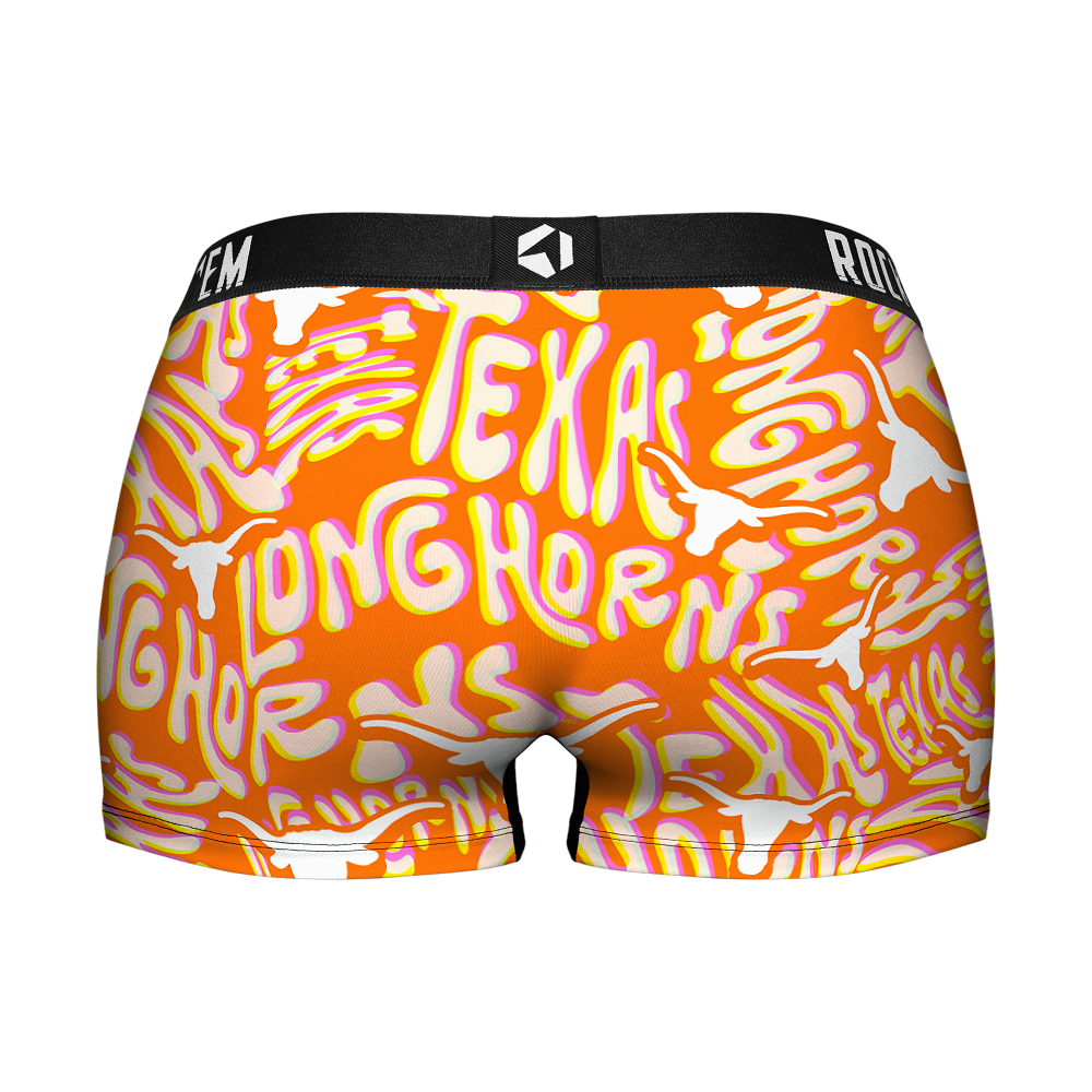 Women's Boy Shorts - Texas Longhorns - Twisted Wordmark | Rock 'Em Socks 2