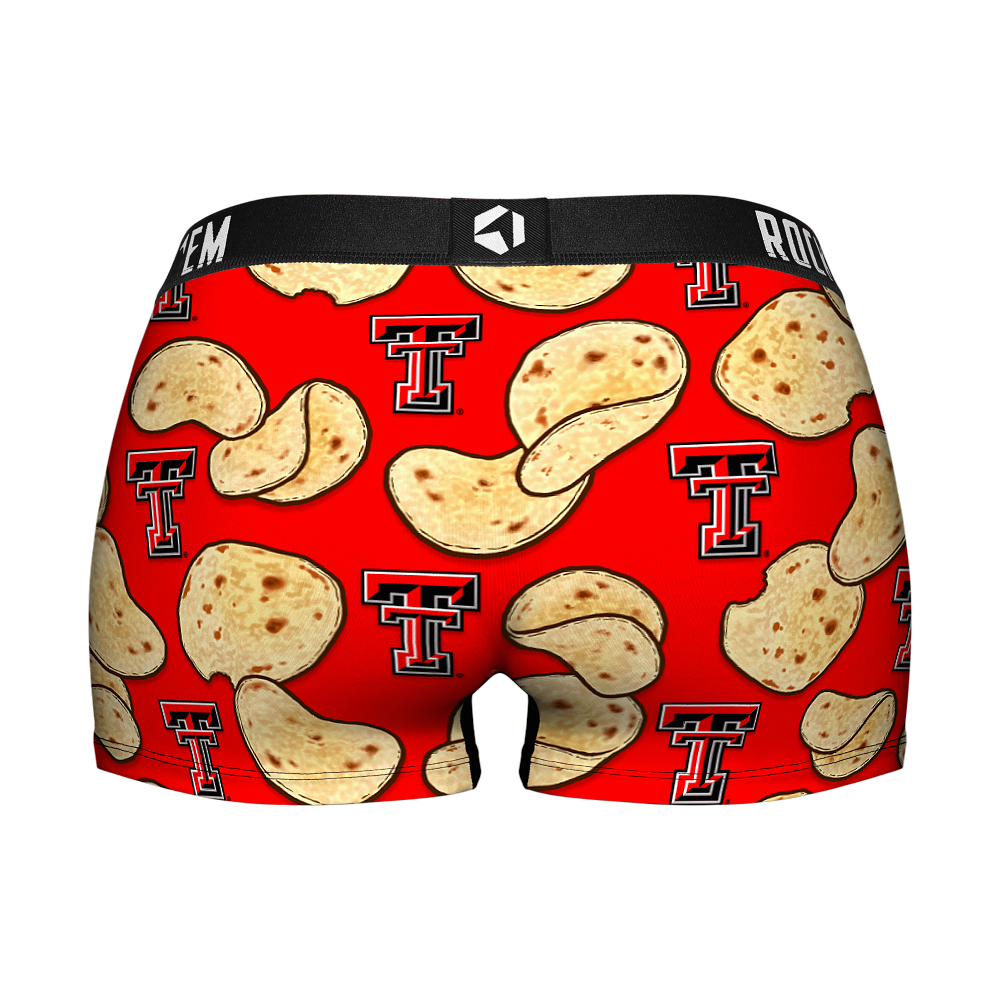 Women's Boy Shorts - Texas Tech Red Raiders - Tortillas All-Over | Rock 'Em Socks 2