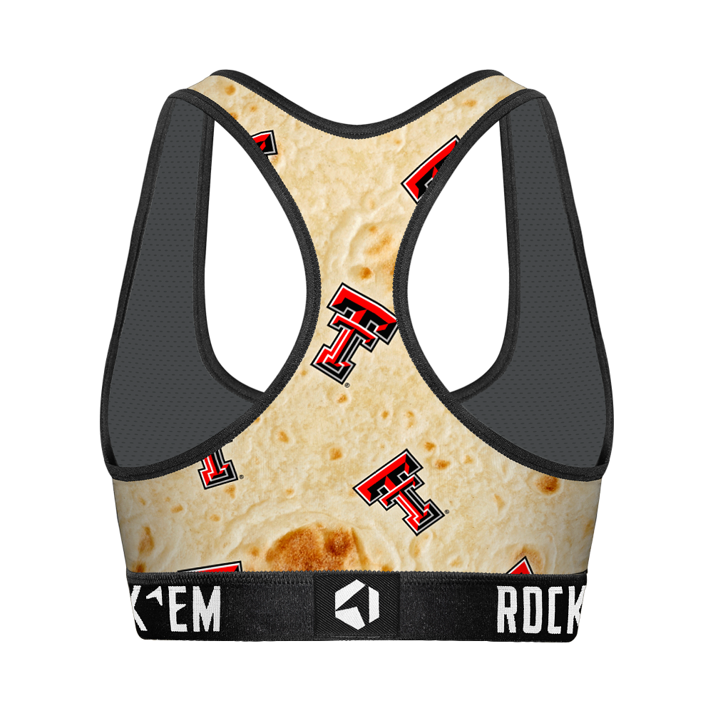 Women's Sports Bra - Texas Tech Red Raiders - Full Tortilla | Rock 'Em Socks 2