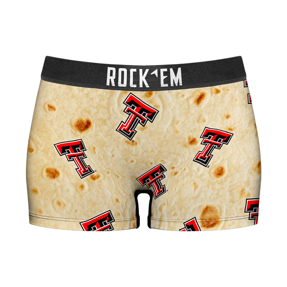 Women's Boy Shorts - Texas Tech Red Raiders - Full Tortilla | Rock 'Em Socks 1