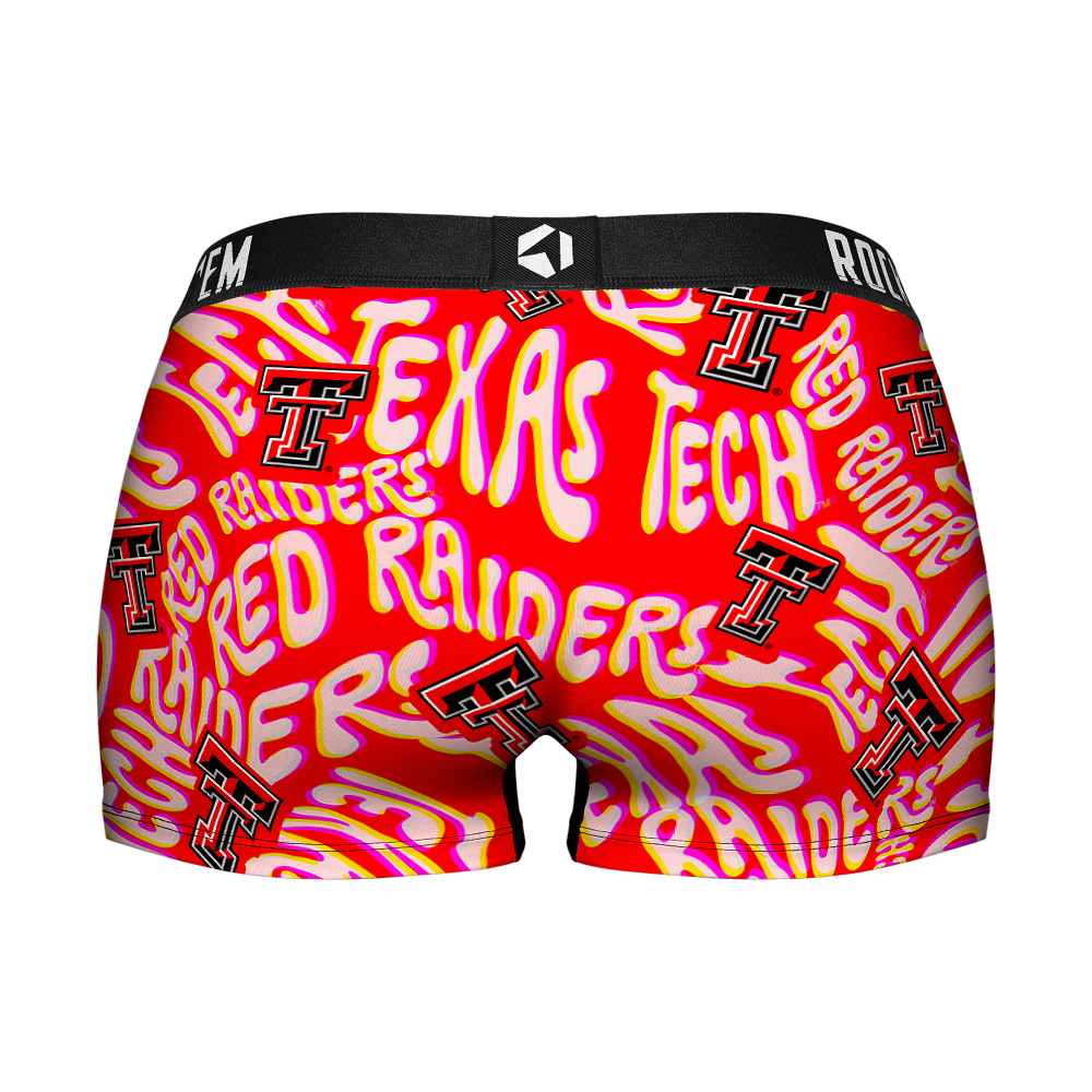 Women's Boy Shorts - Texas Tech Red Raiders - Twisted Wordmark | Rock 'Em Socks 2