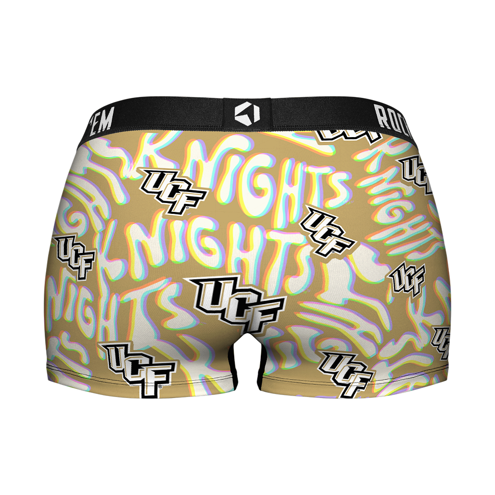 Women's Boy Shorts - UCF Knights - Twisted Wordmark | Rock 'Em Socks
