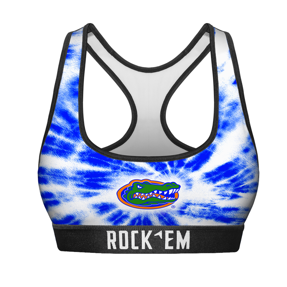 Women's Sports Bra - Florida Gators - Team Tie Dye | Rock 'Em Socks 1