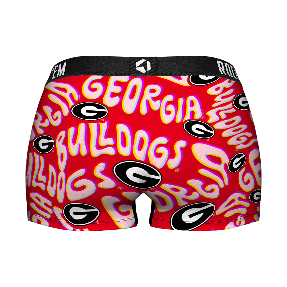 Women's Boy Shorts - Georgia Bulldogs  - Twisted Wordmark | Rock 'Em Socks 2
