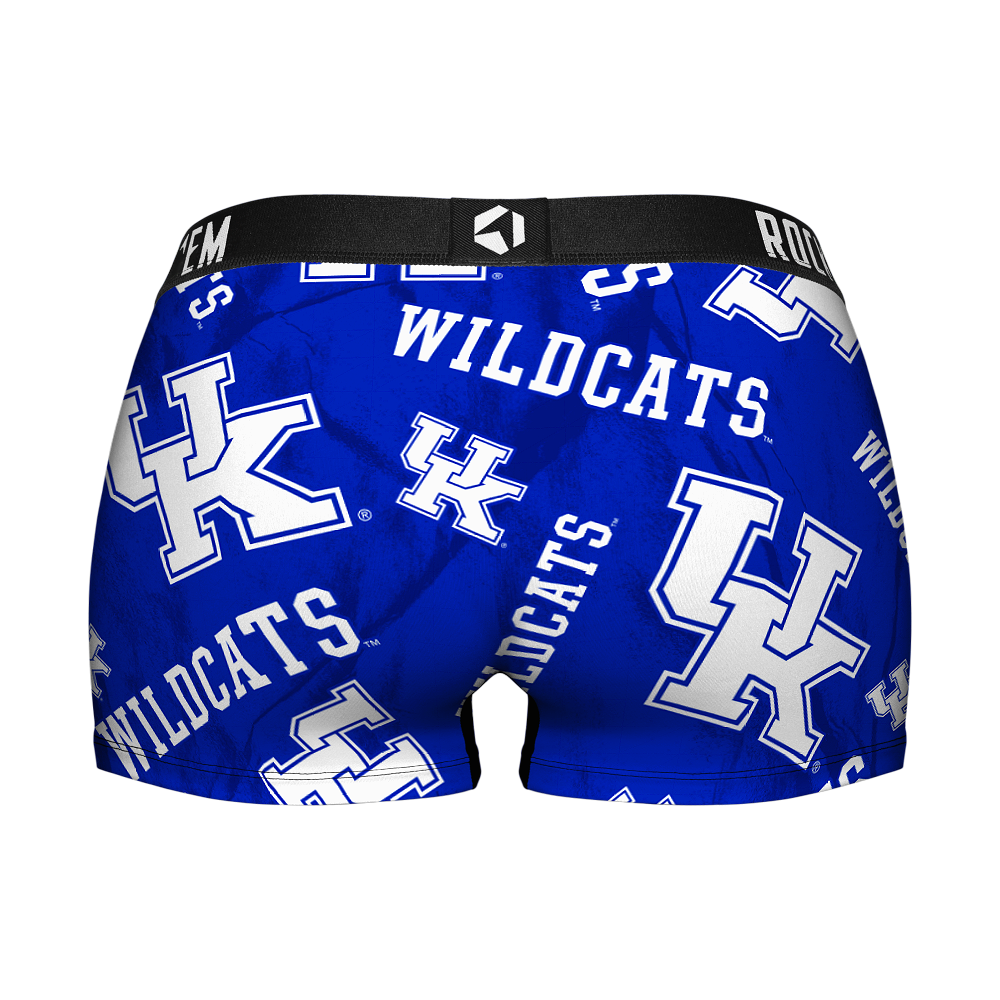 Women's Boy Shorts - Kentucky Wildcats - Logo All-Over | Rock 'Em Socks