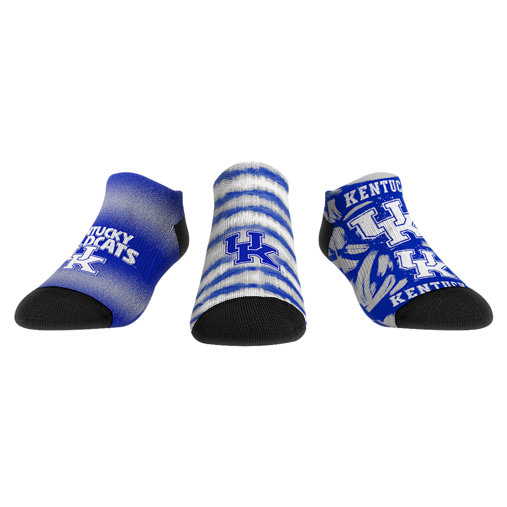 Kentucky Wildcats - Low Cut  - Make Some Noise (3-Pack) | Rock 'Em Socks