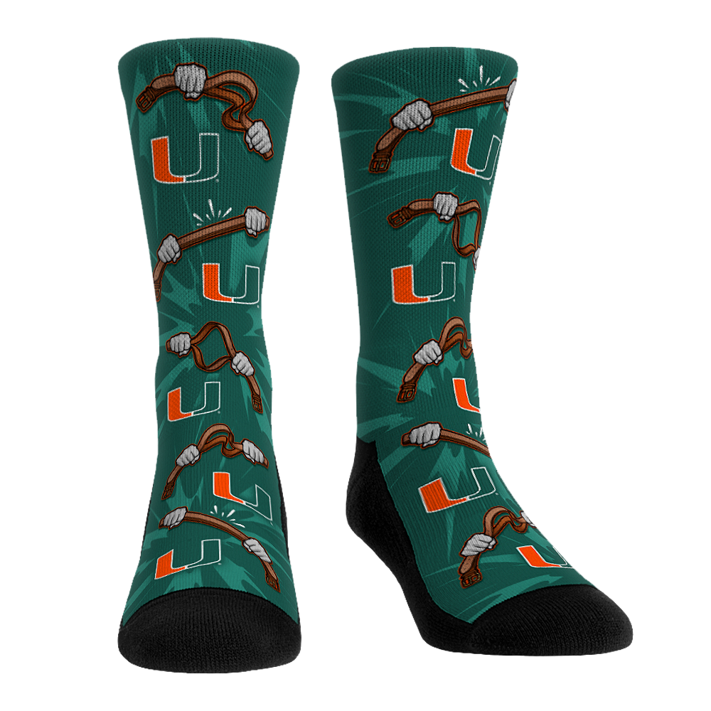 Miami Hurricanes - Belt All-Over | Rock 'Em Socks 1