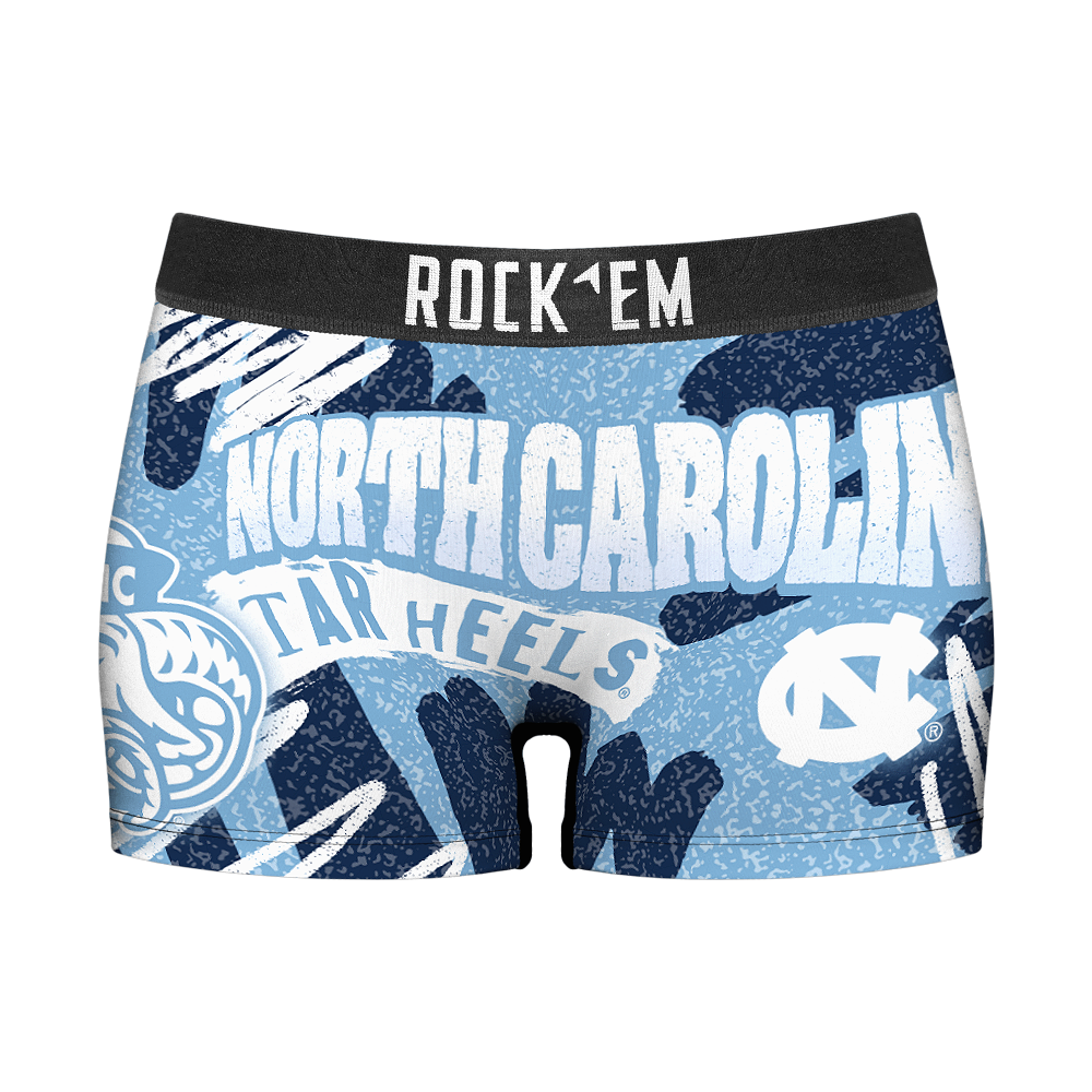 Women's Boy Shorts - North Carolina Tar Heels - Team Blast | Rock 'Em Socks 1