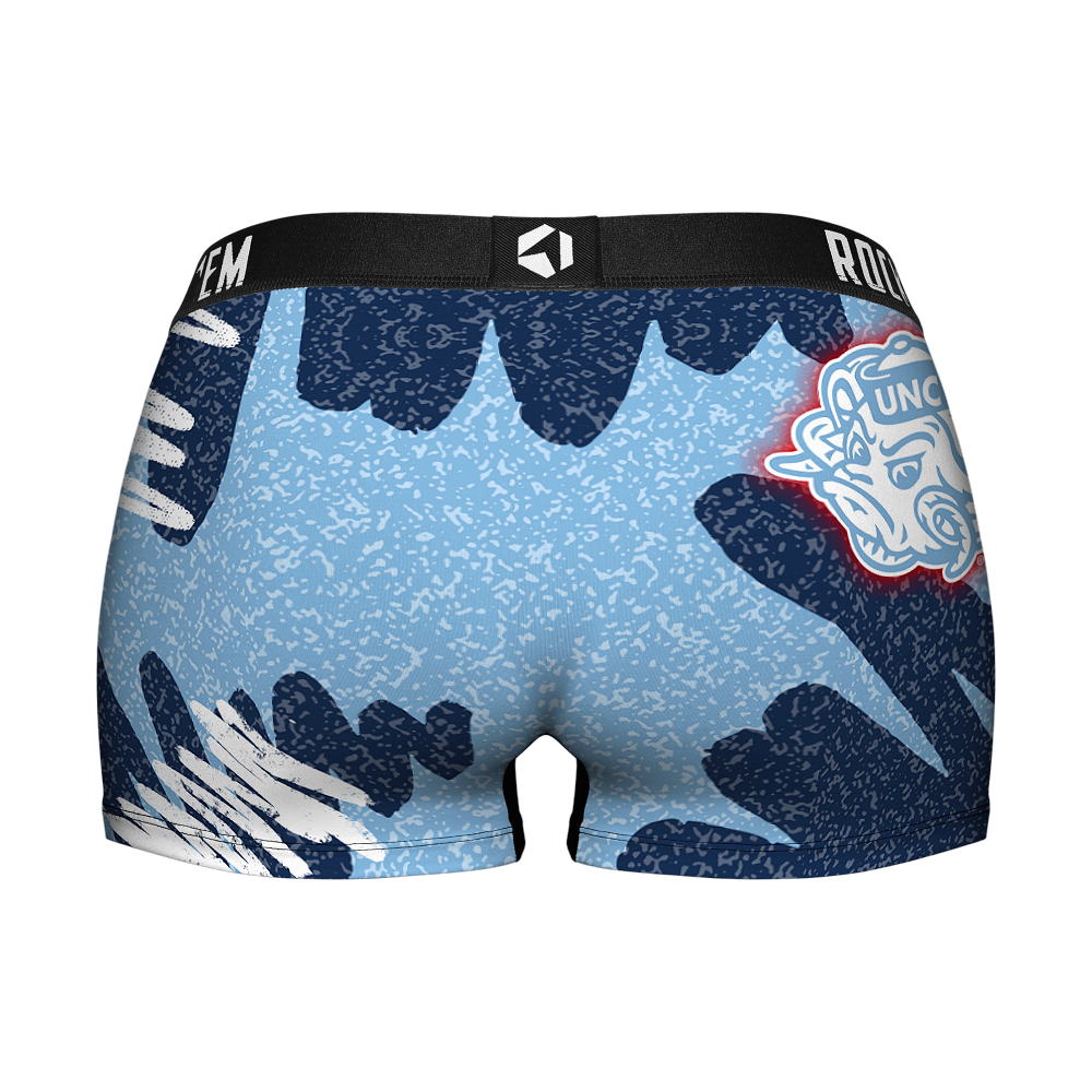 Women's Boy Shorts - North Carolina Tar Heels - Team Blast | Rock 'Em Socks 2