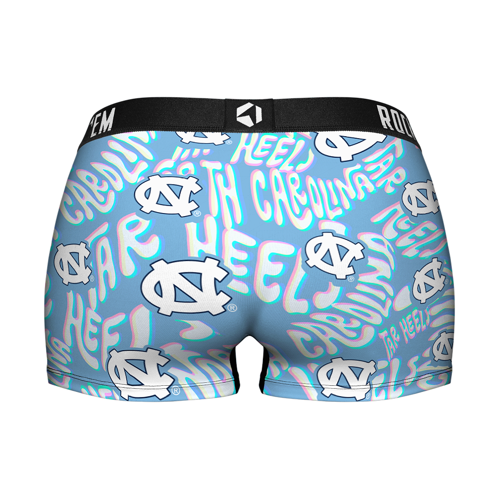 Women's Boy Shorts - North Carolina Tar Heels - Twisted Wordmark | Rock 'Em Socks 2
