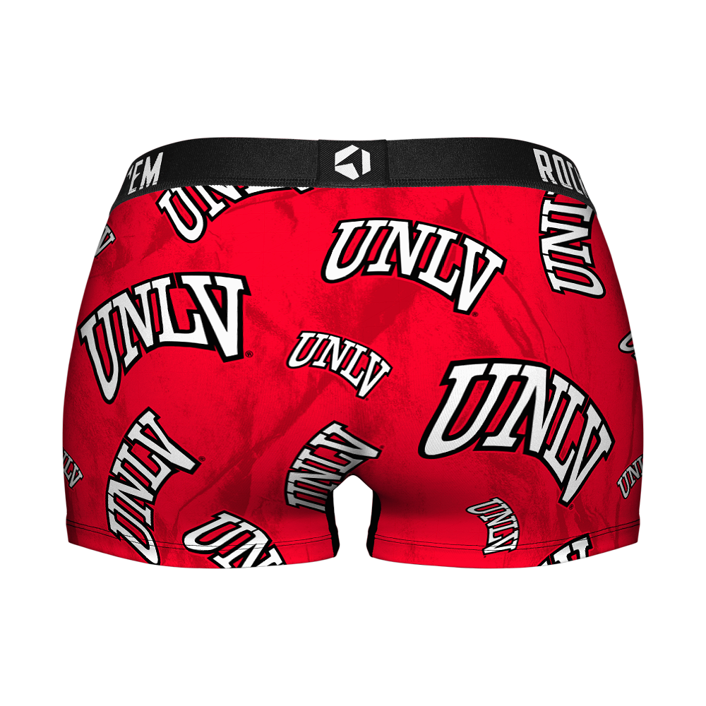 Women's Boy Shorts - UNLV Rebels - Logo All-Over | Rock 'Em Socks