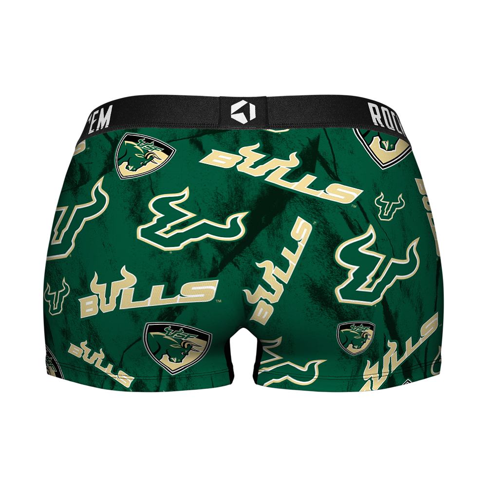 Women's Boy Shorts - USF Bulls - Logo All-Over | Rock 'Em Socks