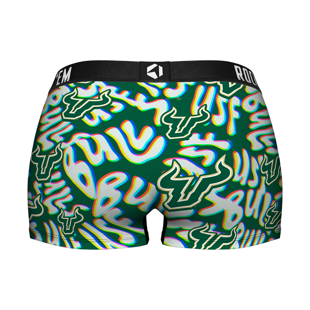 Women's Boy Shorts - USF Bulls - Twisted Wordmark | Rock 'Em Socks
