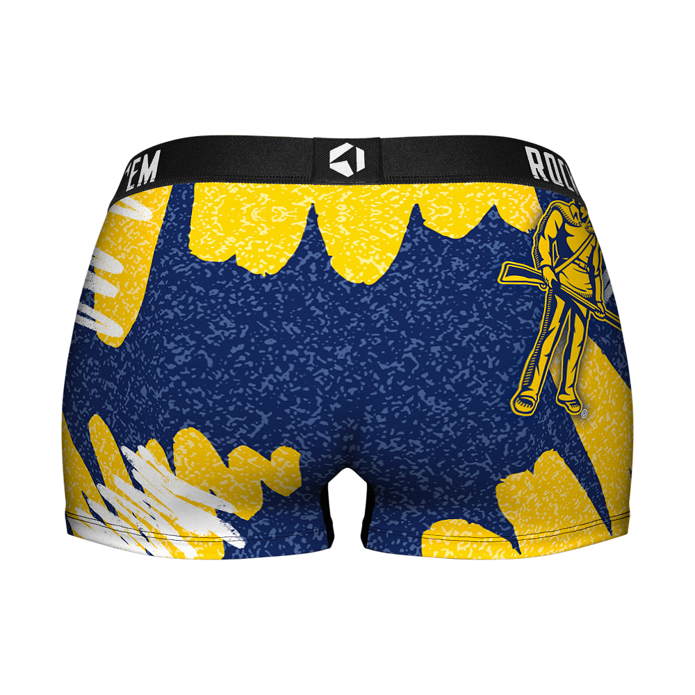 Women's Boy Shorts - West Virginia Mountaineers - Team Blast | Rock 'Em Socks