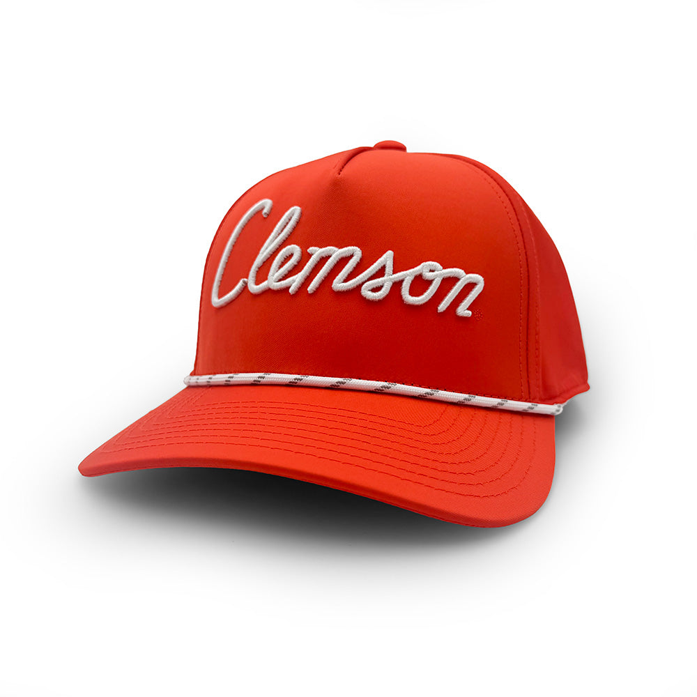 Clemson House Script Rope Hat, Orange | Section 103 1