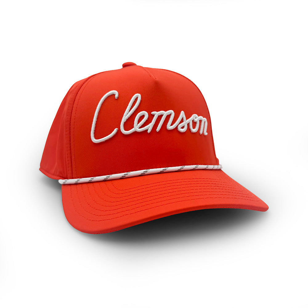 Clemson House Script Rope Hat, Orange | Section 103 2
