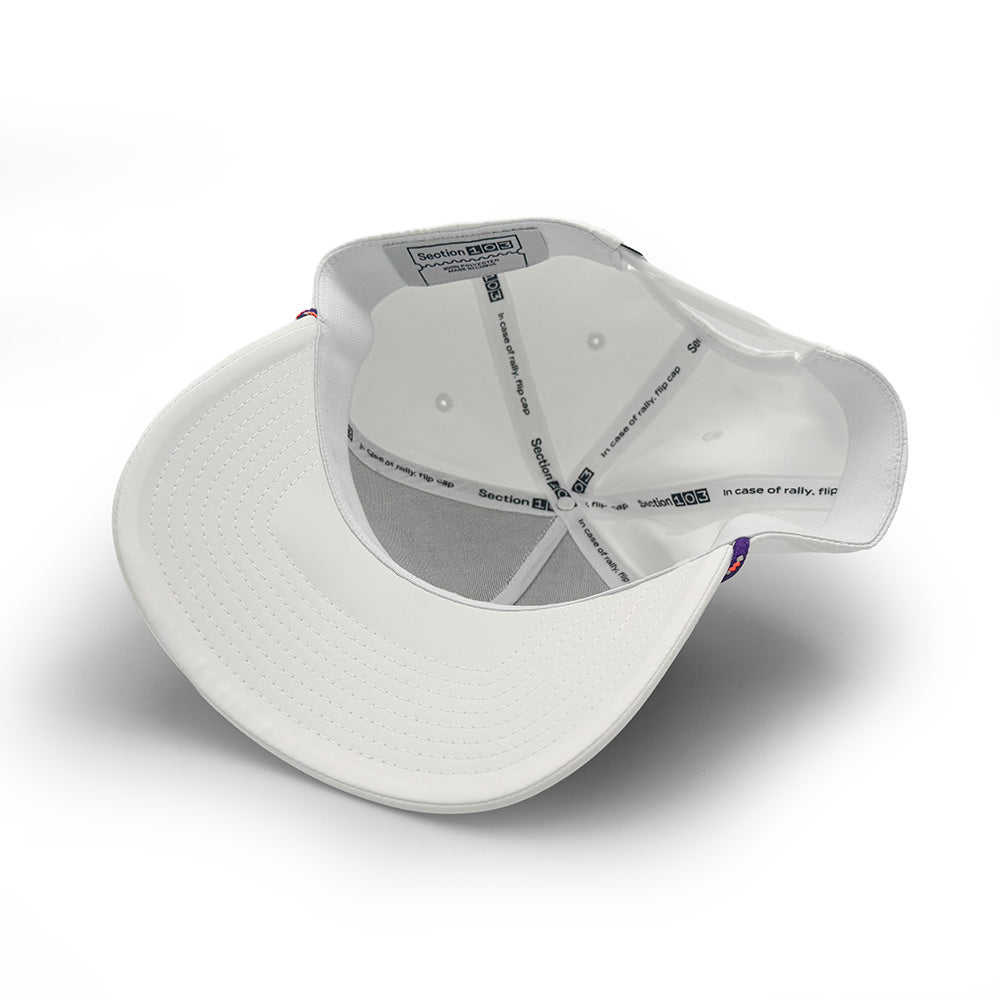 Clemson House Script Rope Hat, White | Section 103 4