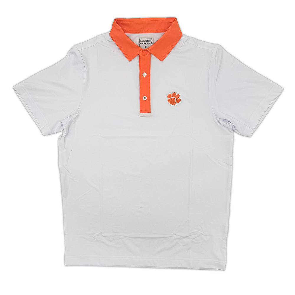 Clemson Contrast Collar Performance Polo | Section 103 2