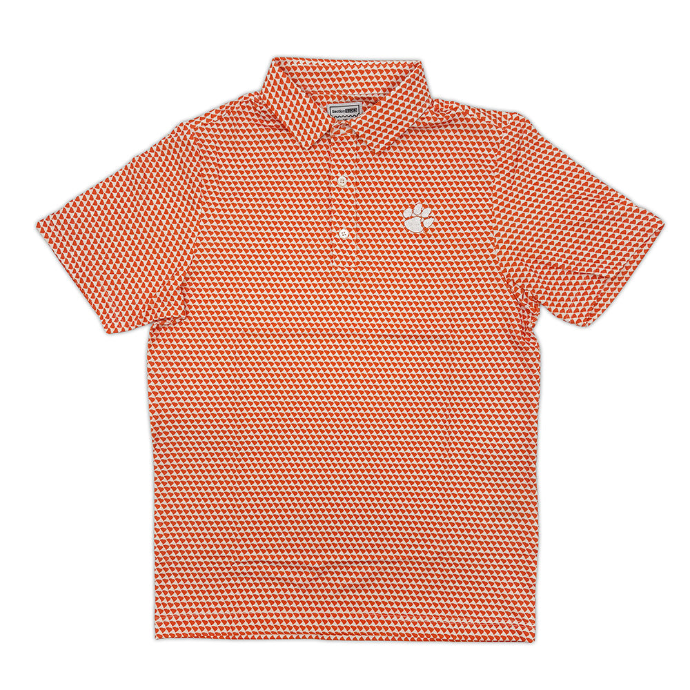 Clemson Map Pattern Performance Polo | Section 103 2