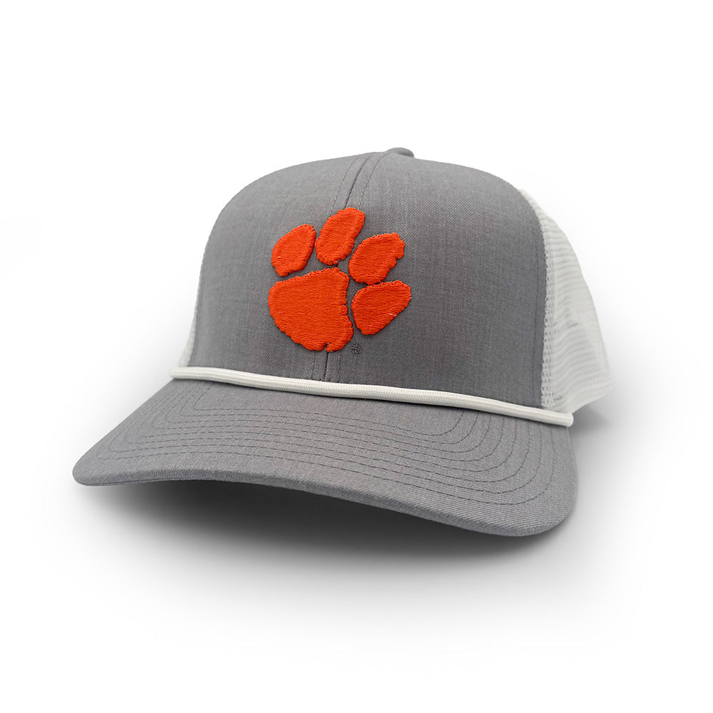 Clemson Logo Rope Trucker Hat | Section 103