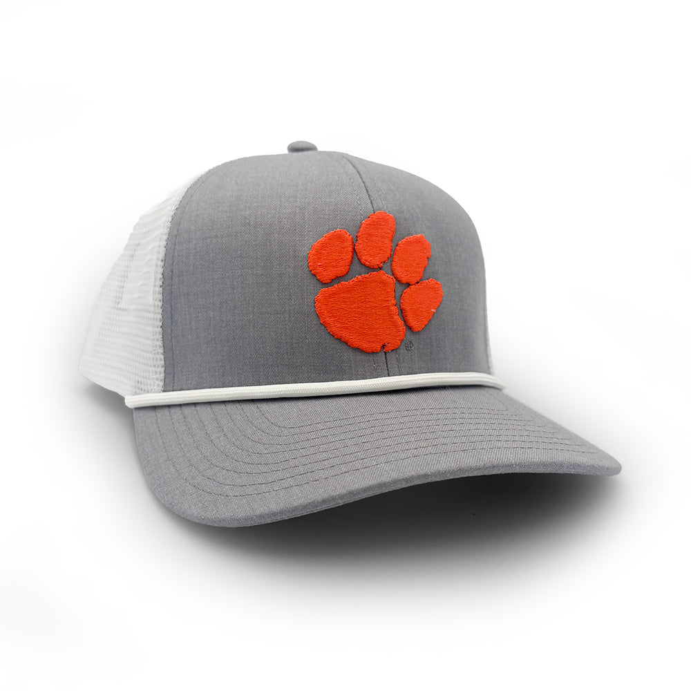 Clemson Logo Rope Trucker Hat | Section 103