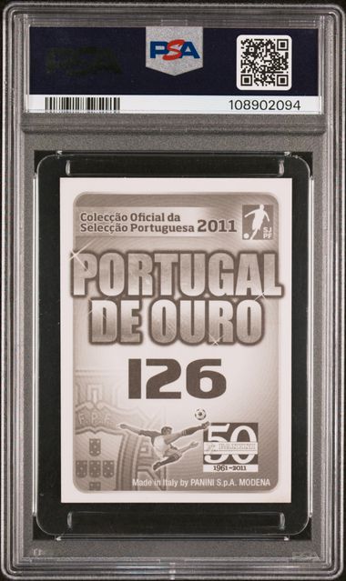 Graded 2011 Panini Portgual De Ouro Cristiano Ronaldo #126 Lionel Messi Soccer Card PSA 7 Near Mint 2