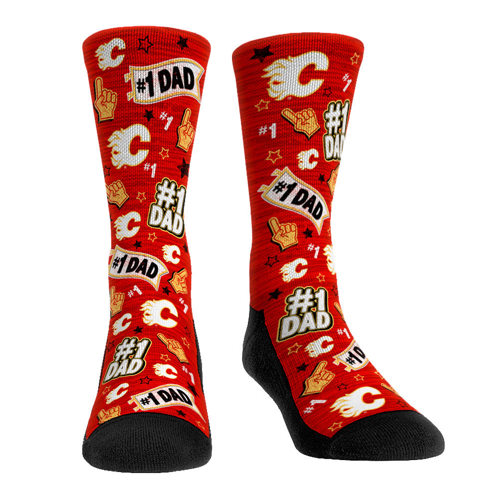 Calgary Flames - #1 Dad | Rock 'Em Socks