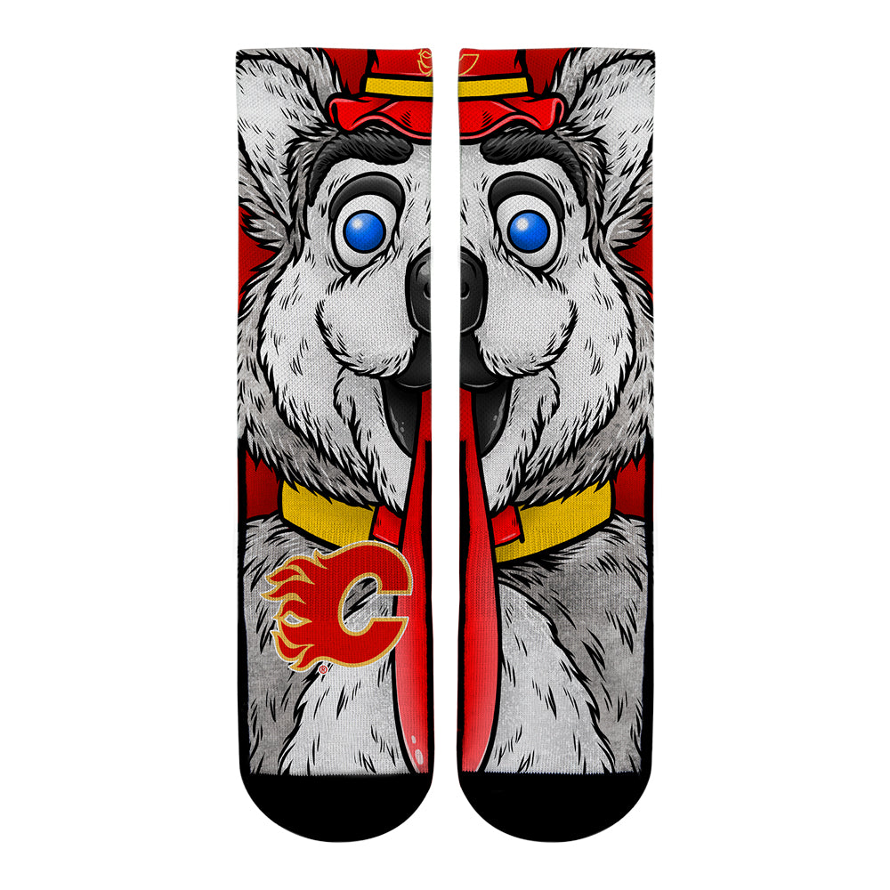 Calgary Flames - Split Face Mascot | Rock 'Em Socks