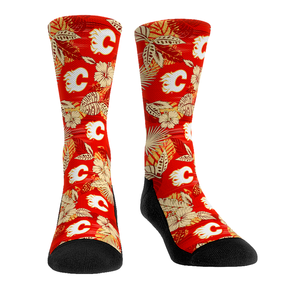Calgary Flames - Floral | Rock 'Em Socks