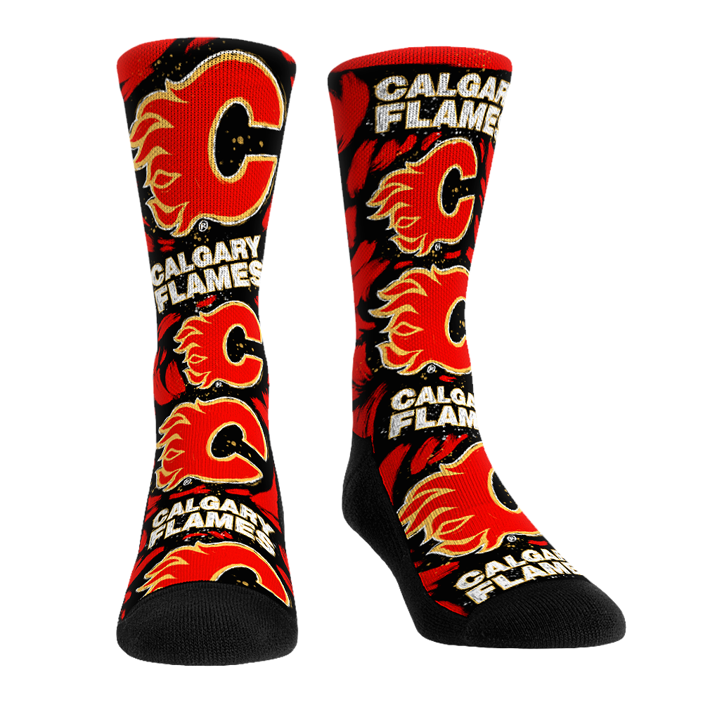 Calgary Flames - Logo Paint | Rock 'Em Socks