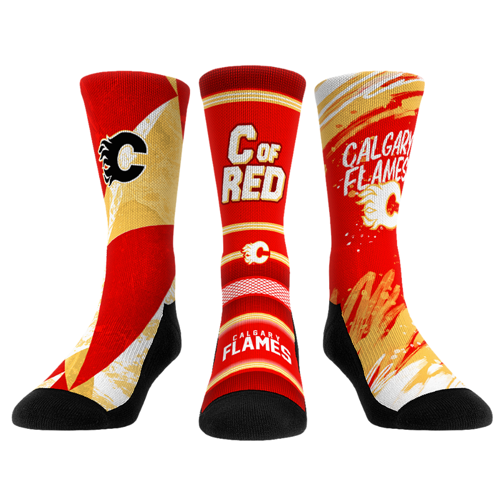 Calgary Flames - Power Play 3-Pack | Rock 'Em Socks