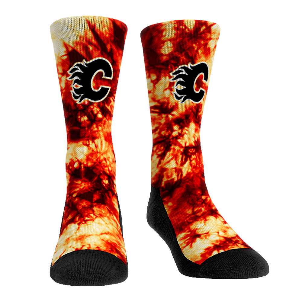 Calgary Flames - Team Tie Dye | Rock 'Em Socks