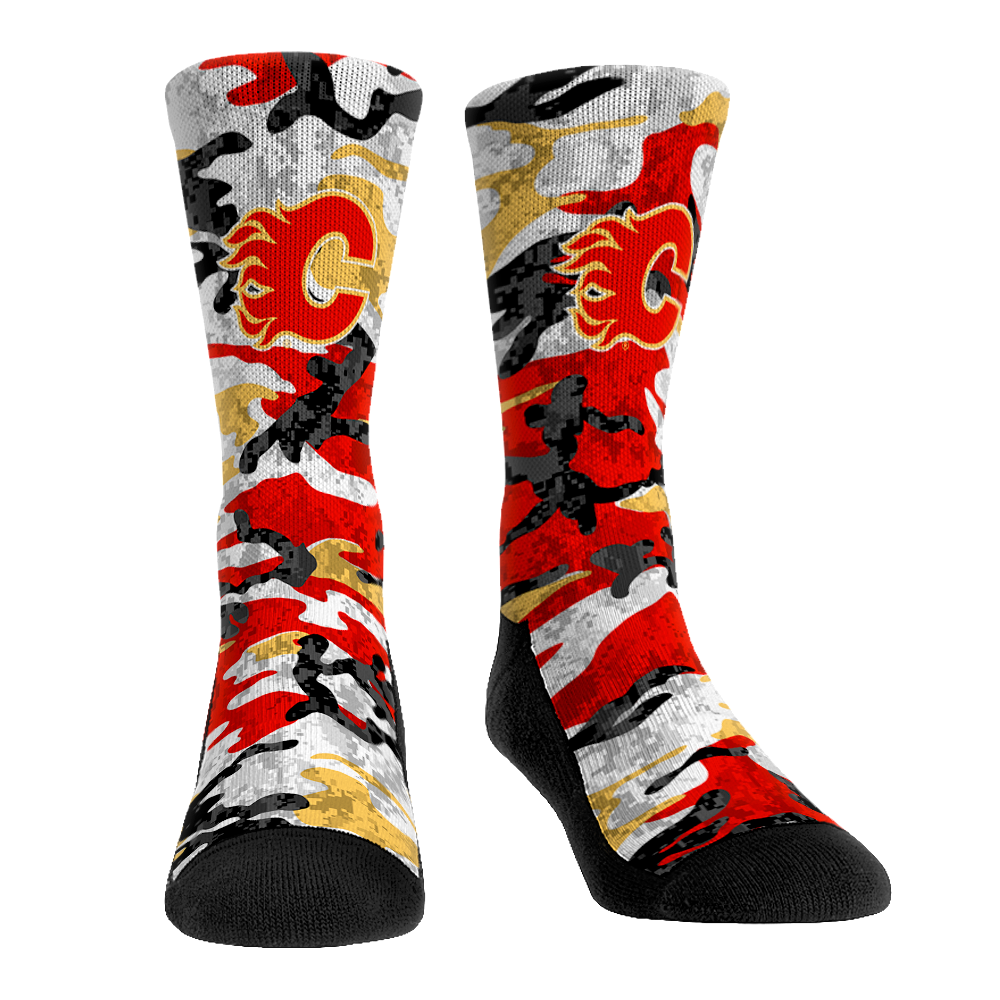 Calgary Flames - What The Camo | Rock 'Em Socks