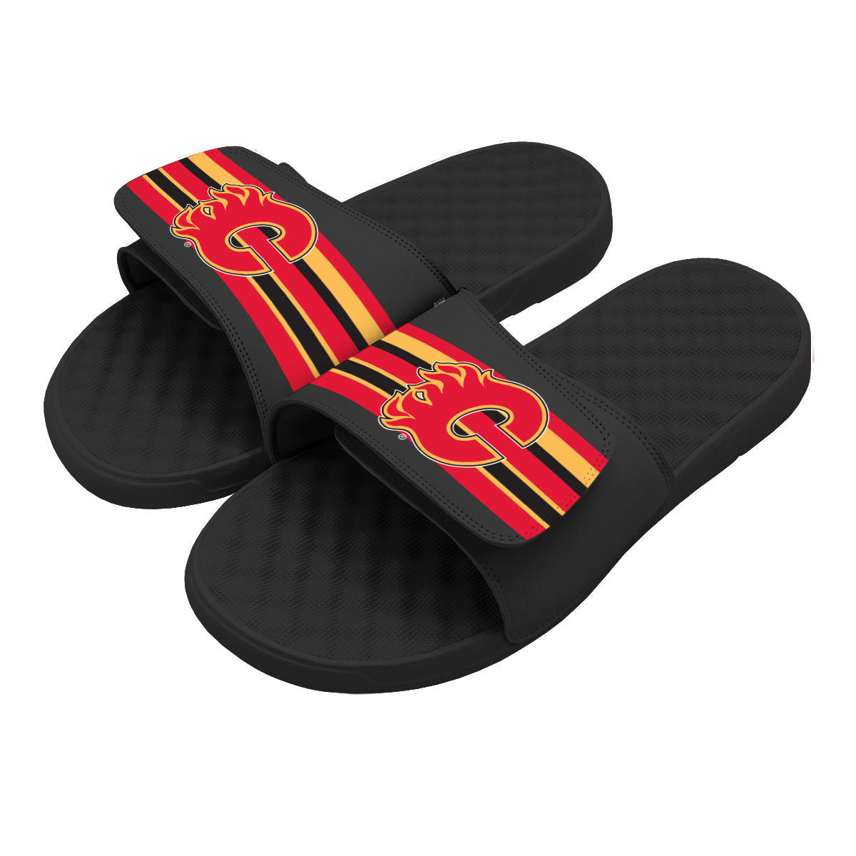 Calgary Flames Stripes Slides