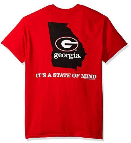 NCAA Georgia Bulldogs State of Mind Short Sleeve Tee, Large 3