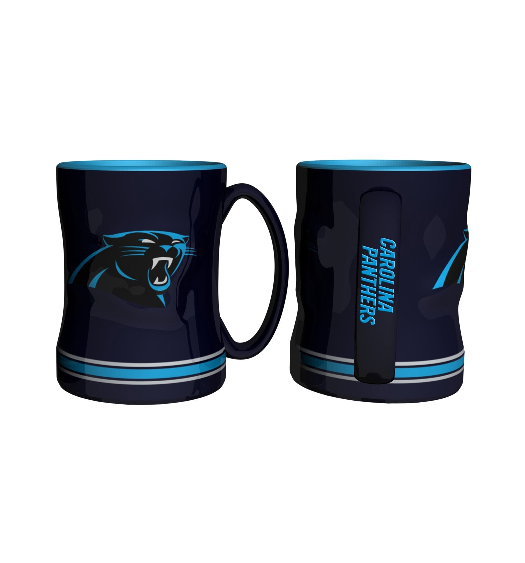 Carolina Panthers Logo Relief Coffee Mug 1