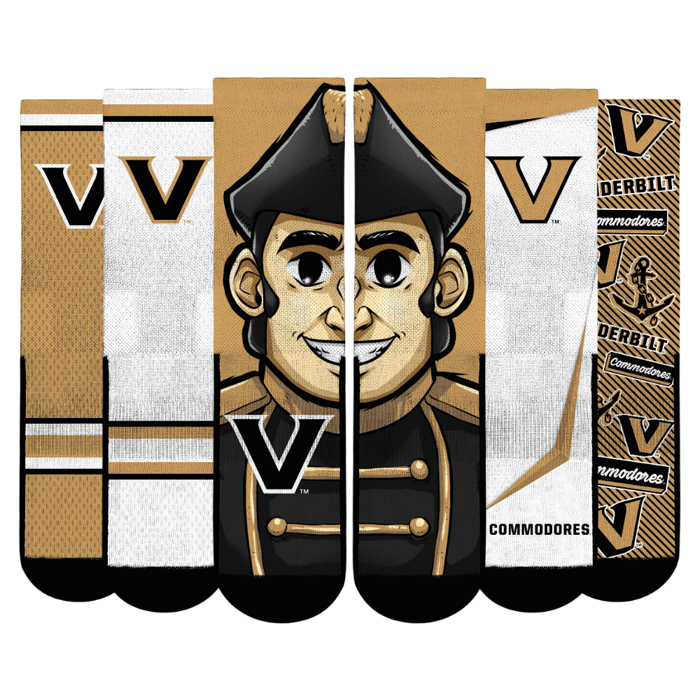 Vanderbilt Commodores - Super Fan Bundle 5-Pack | Rock 'Em Socks