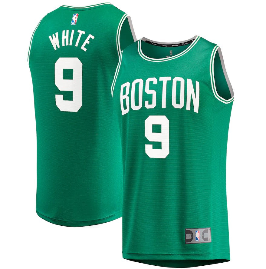 Derrick White Boston Celtics Fast Break Replica Jersey Green - Icon Edition 1