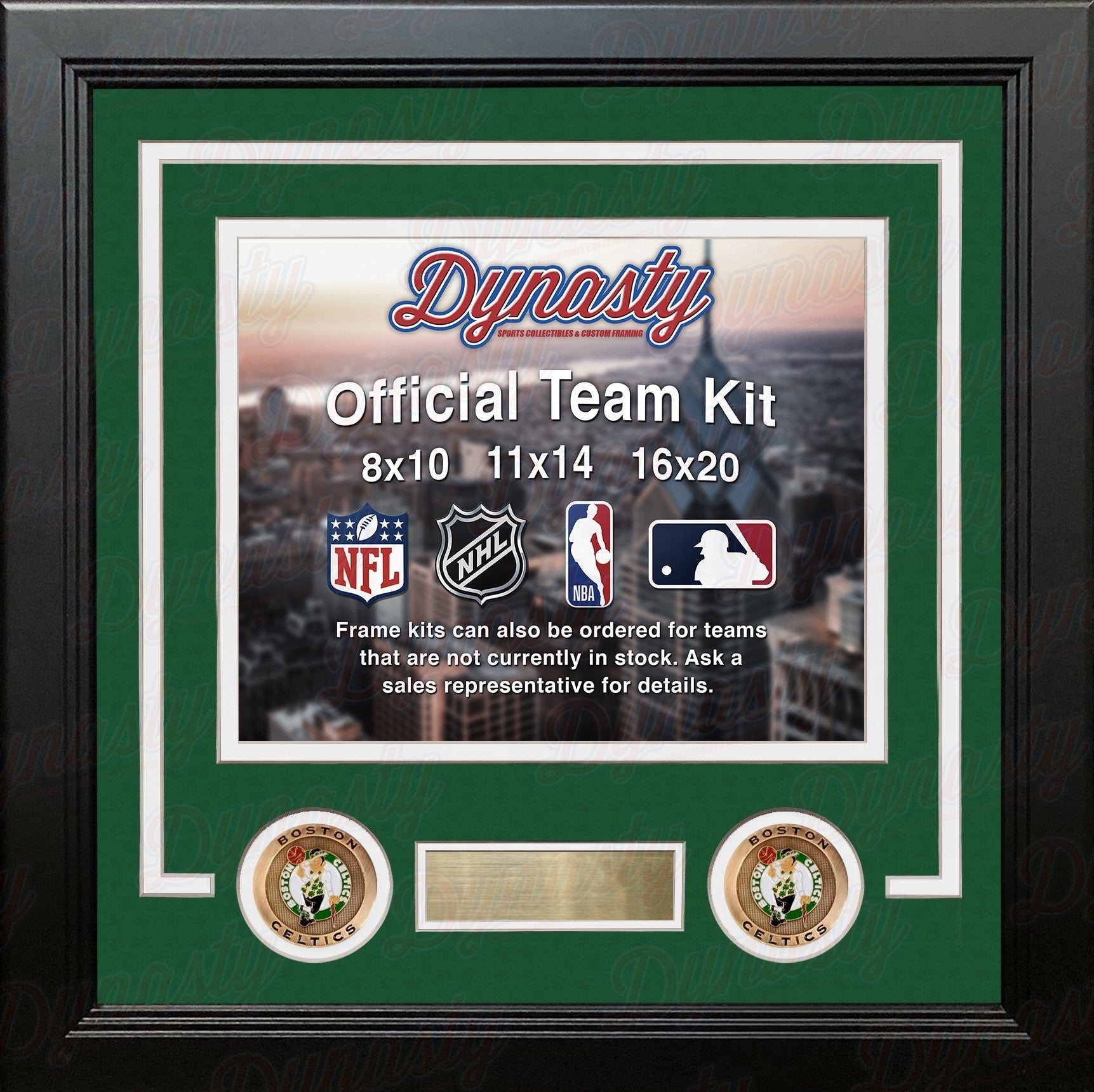 Boston Celtics Custom NBA Basketball 11x14 Picture Frame Kit (Multiple Colors) 1