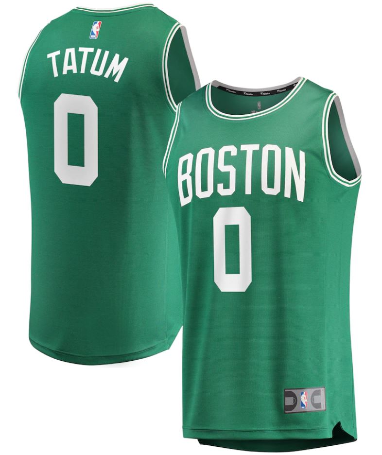 Jayson Tatum Boston Celtics Fast Break Replica Jersey Green - Icon Edition 1