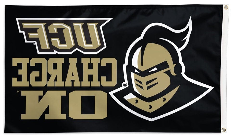 Central Florida Flag 3x5 UCF Charge On  Black