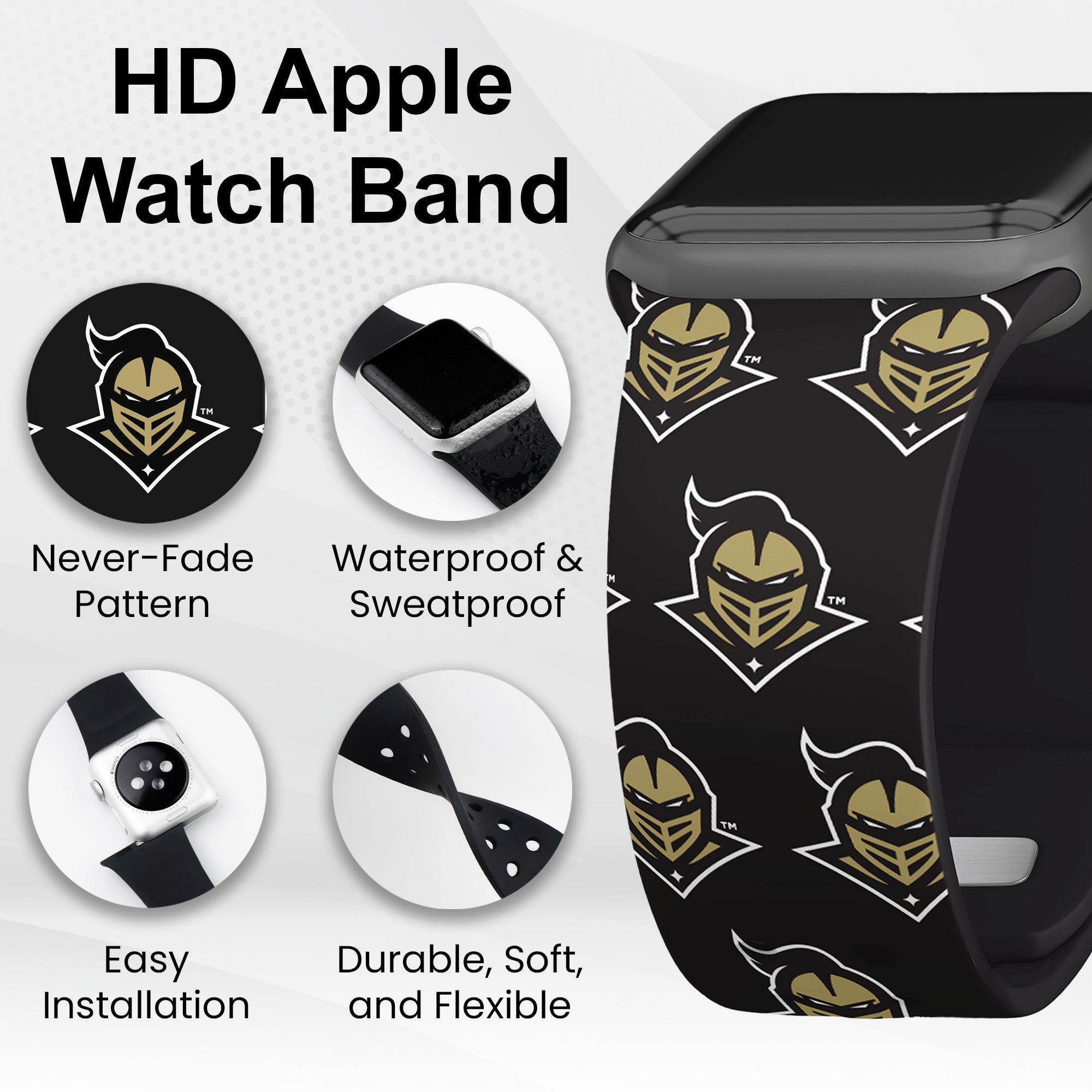 Central Florida Knights HD Apple Watch Band 9